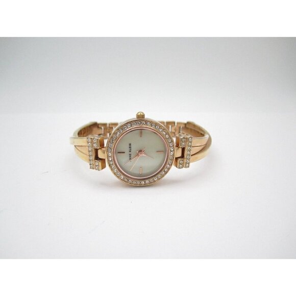 Women Anne Klein Crystals Quartz WR Analog Dial Causal Round Watch (G444) - Picture 7 of 10